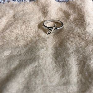 James Avery J Script Initial Ring